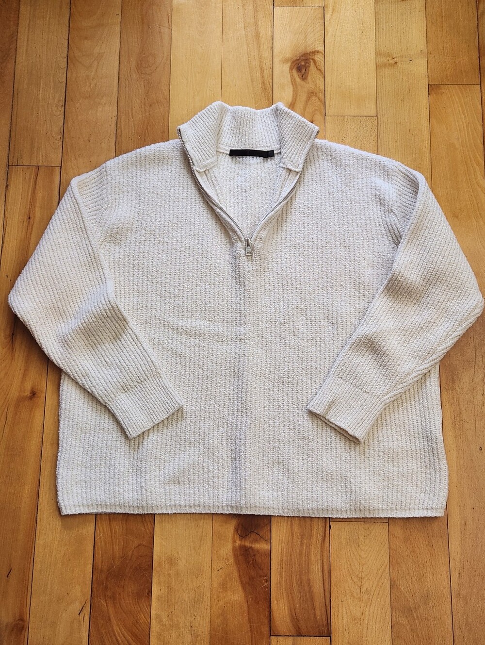 Jenni Kayne Oversized Cotton Blend Half Zip Sweater - XS